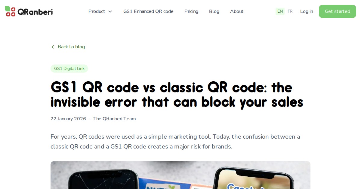 Gs1 Invisible Character Example GS1 QR code vs classic QR code: the invisible error that can block your ...
